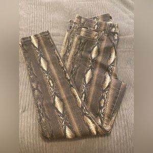 JOE’S ICON SNAKE PRINT MID RISE SKINNY JEAN. BROWN/TAN BRAND NEW/NO TAGS SIZE 32